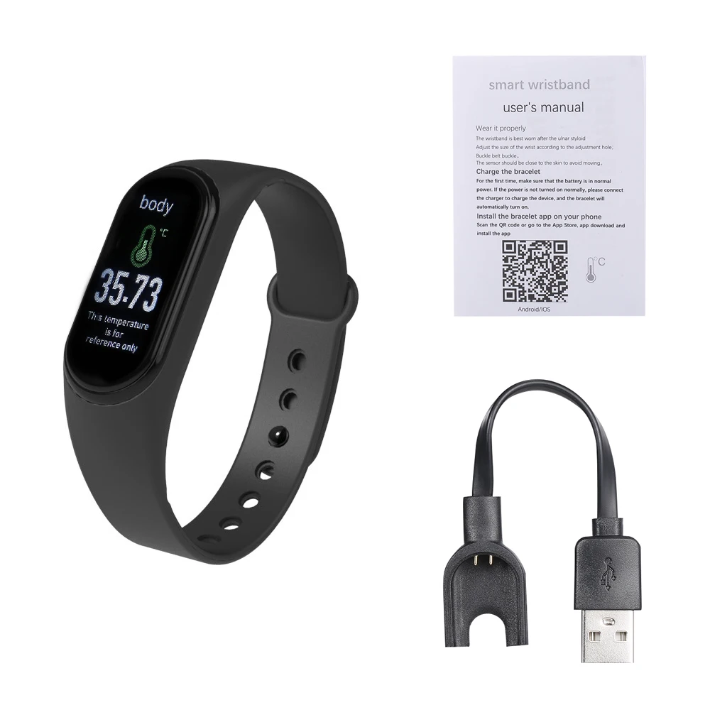 Смарт-браслет M4 Pro с измерением температуры пульса артериального давления