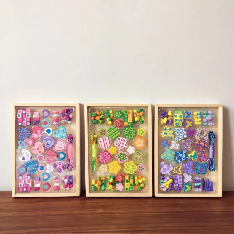 Деревянные бусины для девочек игрушки в гавайском стиле детский метод