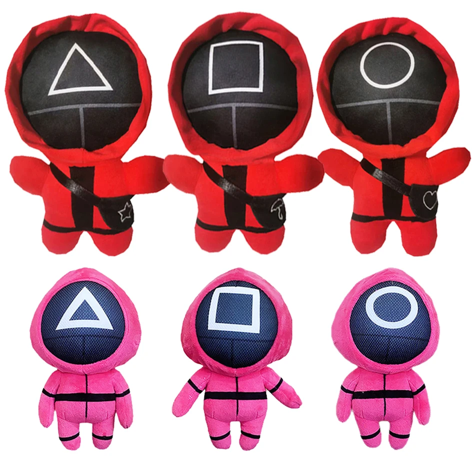 

Игра «кальмар», плюшевая игрушка, кавайная плюшевая кукла, Корейская забавная мультяшная игра «кальмар», персонажи, игрушки на Хэллоуин, Ро...