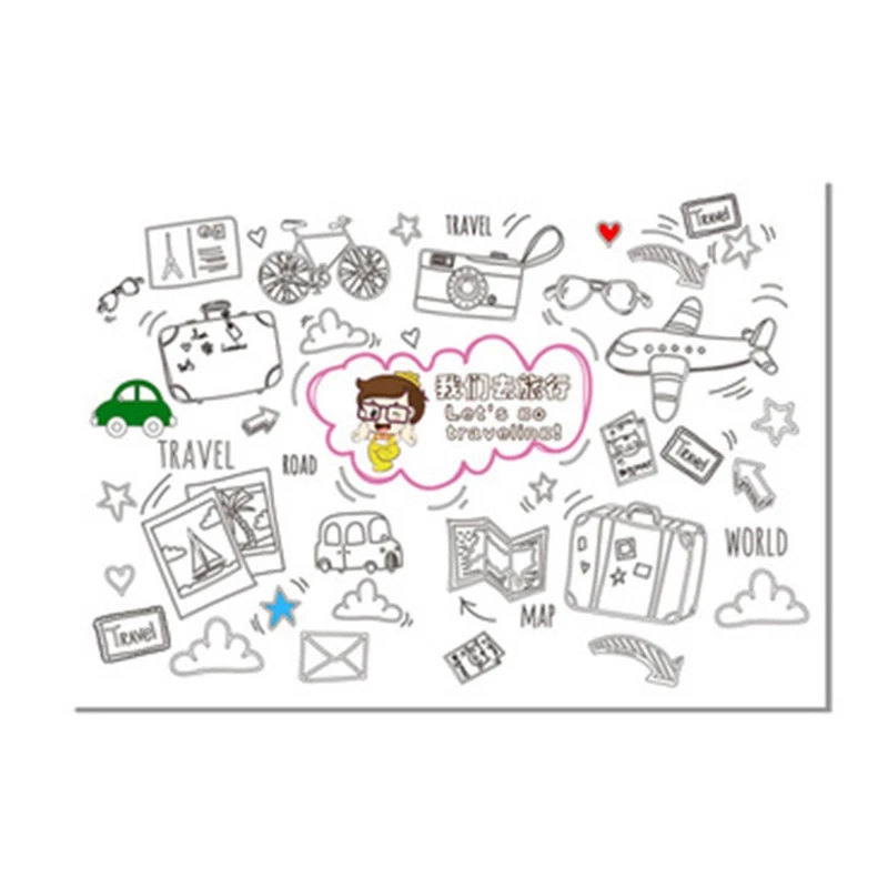 Детские салфетки можно мыть многофункциональные граффити коврики для рисования