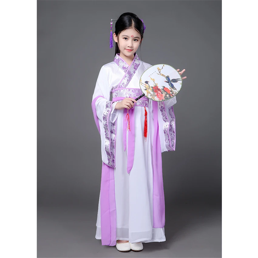 Древний китайский костюм для девочек сценическое представление традиционный