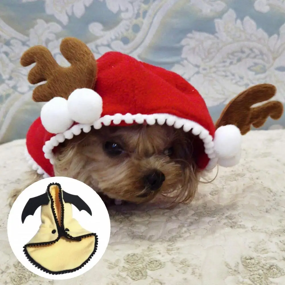 

Excellent Medium Dog Cat Cosplay Cloak Xmas Party Prop Pet Cloak Fleece Washable