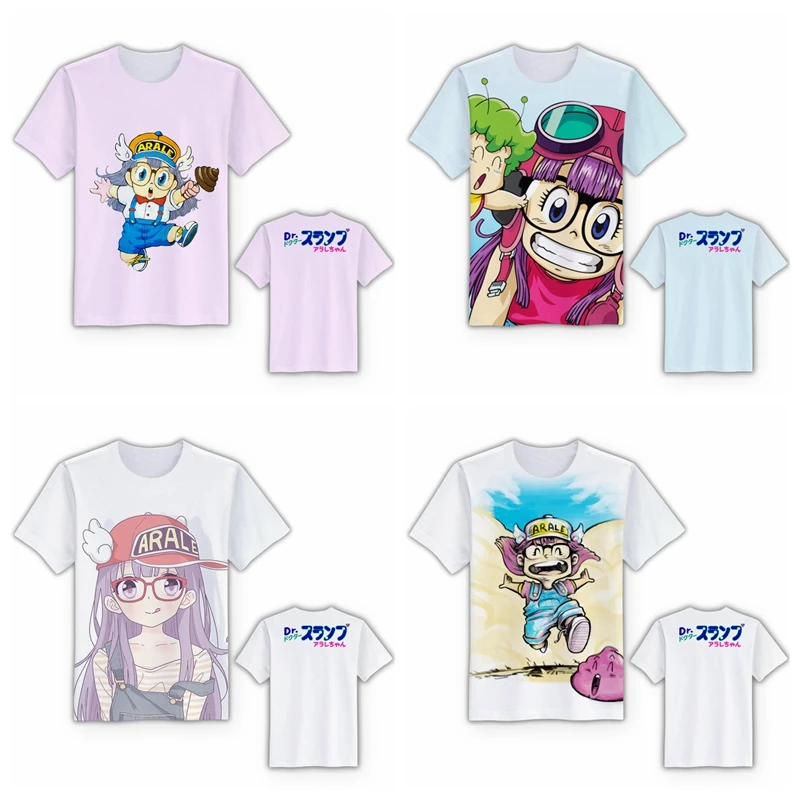 1 шт. милые модные футболки с аниме для девочек Повседневная рубашка Летняя