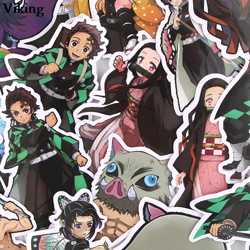 

17Pcs/set Anime Stickers Waterproof Stationery Sticker Laptop Luggage Skateboard Sticker Anime Decal Fashion Decal G0725