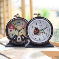 retro style metal alarm clock creative students childrens birthday gifts bedroom ornaments desk alarm clock