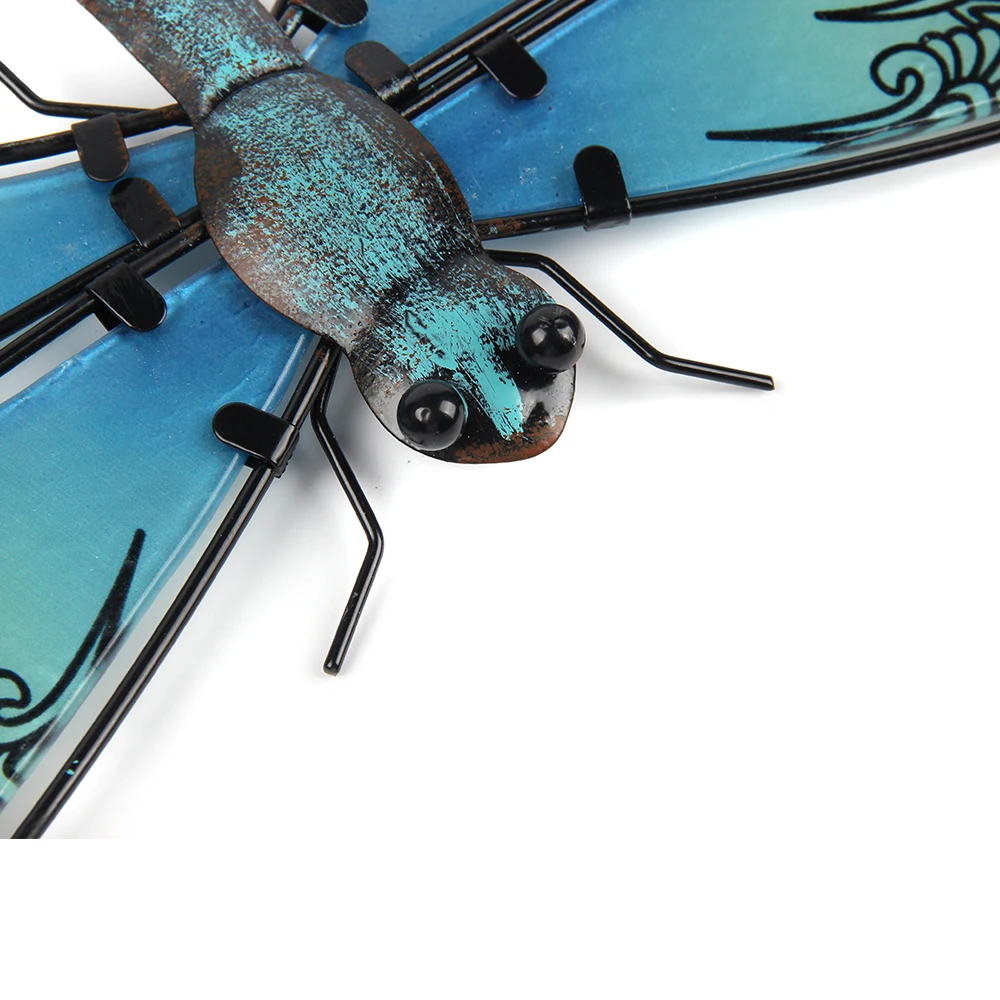 

Metal Dragonfly Wall Artwork for Garden Decoration Miniaturas Animal Outdoor Statues and Sculptures for Yard Decoration
