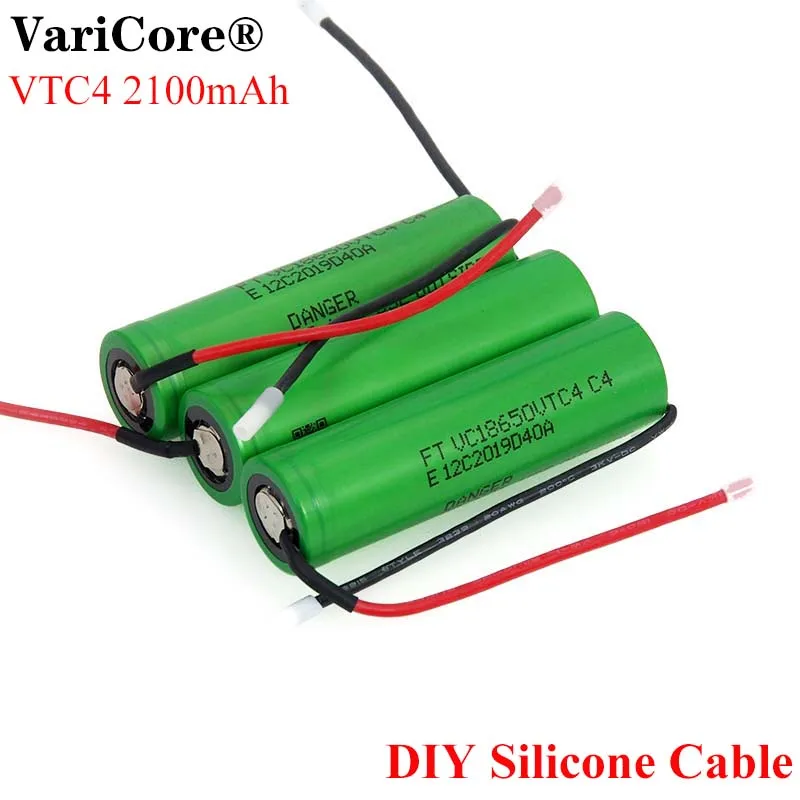 VariCore новый 100% оригинальный 3 6 V 18650 VC18650VTC4 2100mAh VTC4 20A 30A разрядный перезаряжаемый