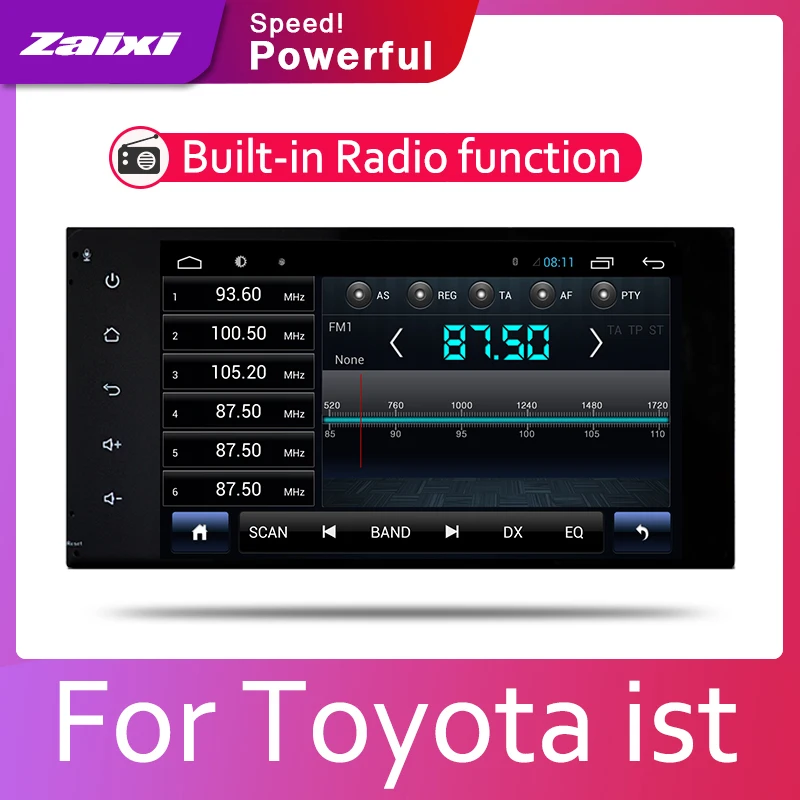 Android 8-ядерный GPS-навигатор для Toyota ist 2007 2008 2010 2012 2013 2014 2016 автомобильный