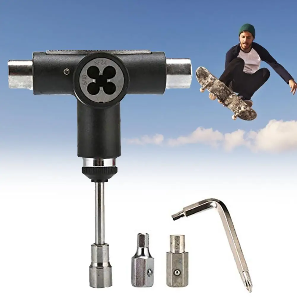 Скейтборд T-wrench скейтборд полуавтоматический инструмент многофункциональный