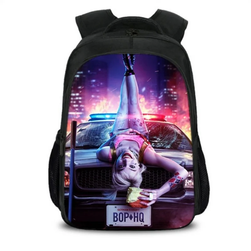 Рюкзак Harley Quinn с принтом птиц из охоты реквизит для персонажа рюкзак школьная