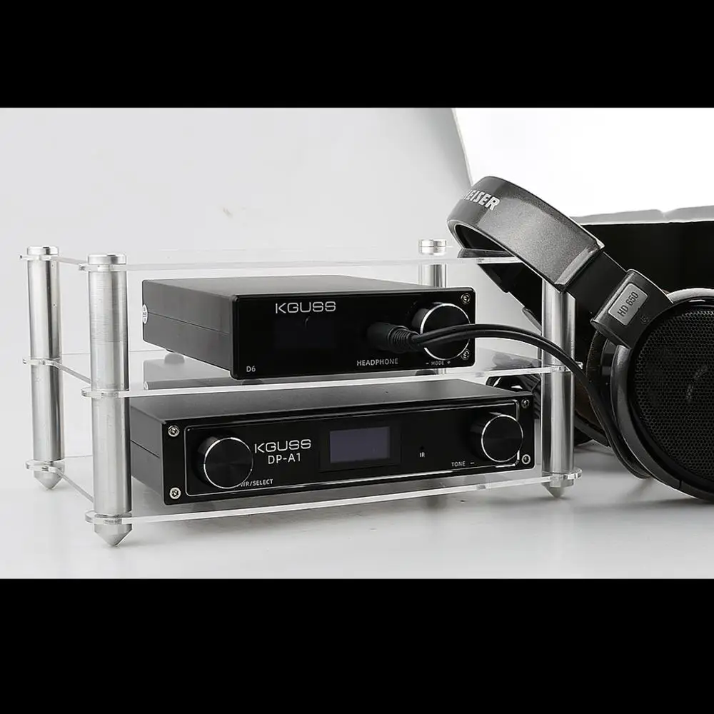 Изысканная акриловая рамка KGUSS ES8 Hi Fi усилитель стойка рамы прозрачное