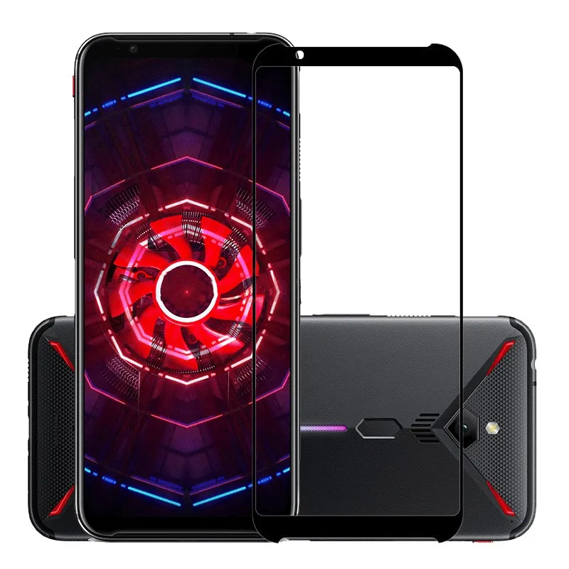 1 шт. закаленное стекло + Мягкий силиконовый чехол-накладка для Nubia Red Magic 3S