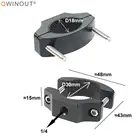 Крепление на руль велосипеда мотоцикла, держатель, зажим для велоспорта, зажим-кронштейн, антискользящий зажим с отверстием для винта 14 дюйма, Аксессуары для велосипеда