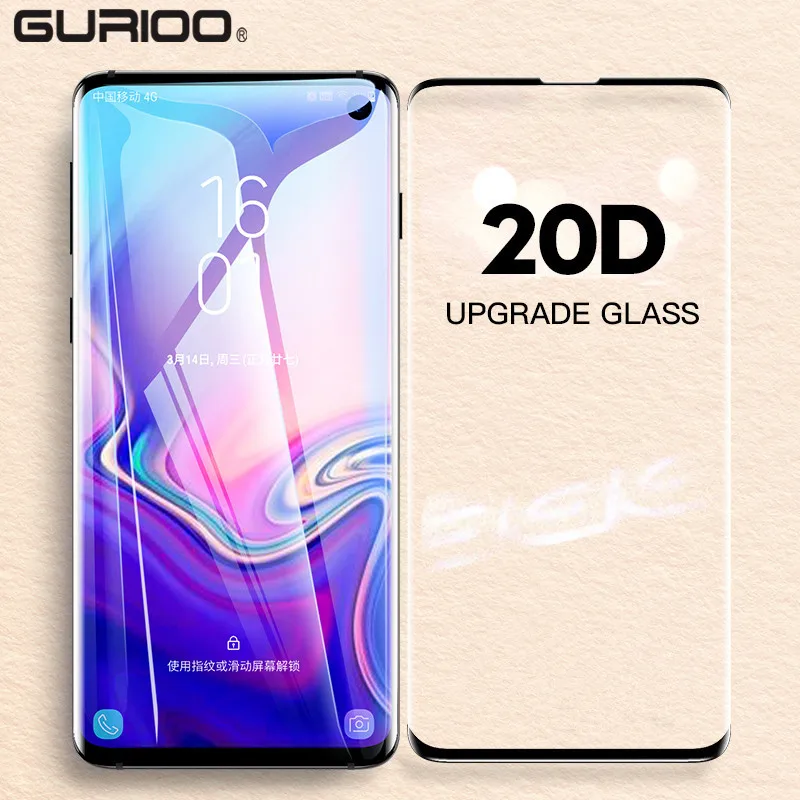 20D пленка из закаленного стекла для Samsung Galaxy S7 8 9 10 Plus E Защитная Note Pro полностью