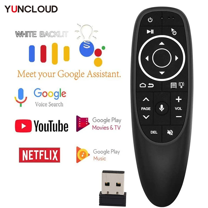 

Voice Remote Control Wireless Air Fly Mouse G10 G10S Pro Gyroscope IR Learning for Android TV Box