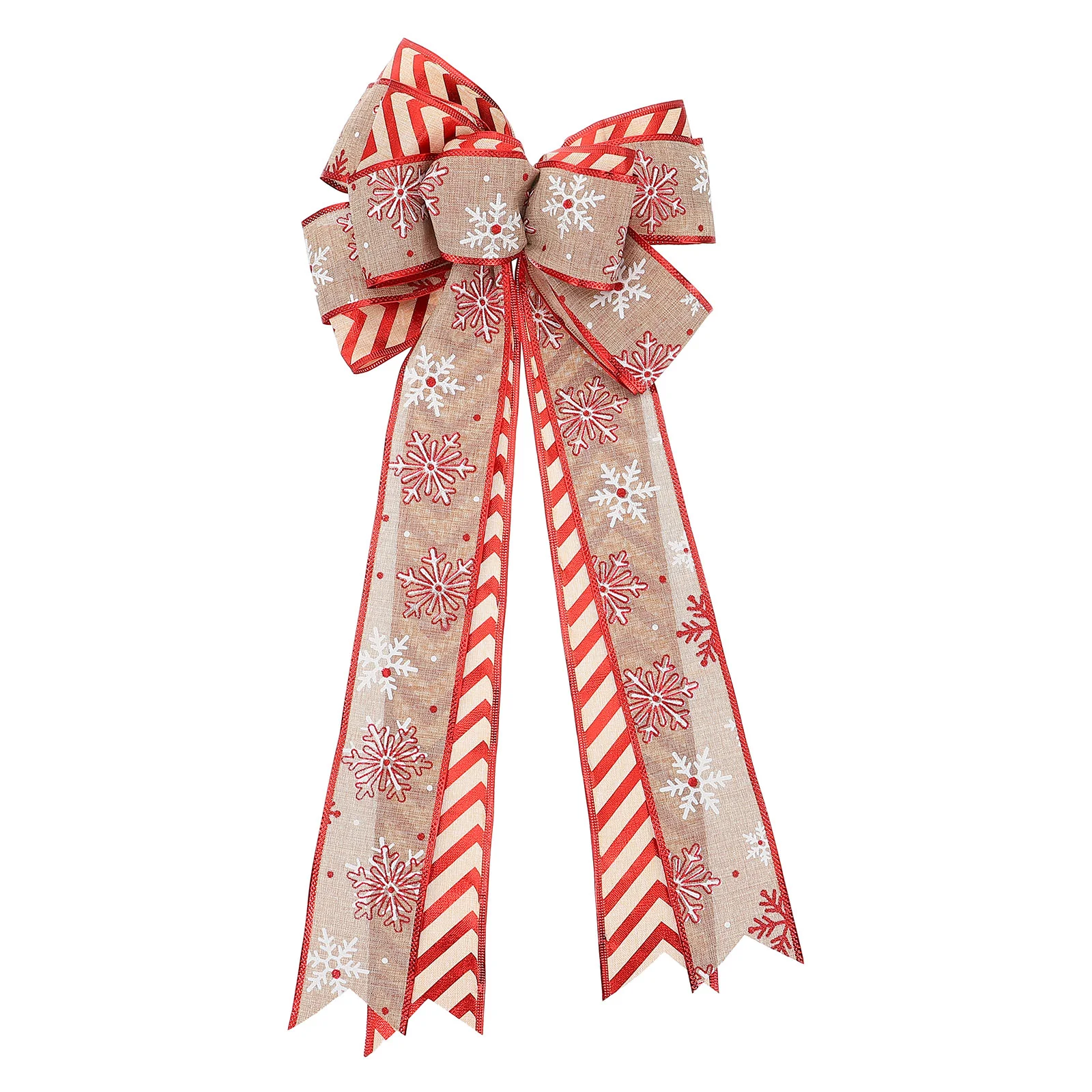 

1pc Party Decorative Bow Christmas Tree Bow Decor Xmas Theme Bow Adornment