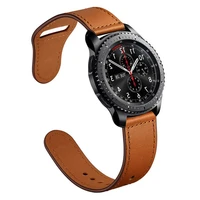 22mm strap for samsung galaxy watch 3 active 2 strap gear s3 frontier 46mm leather band bracelet watchband huawei watch gt 22e