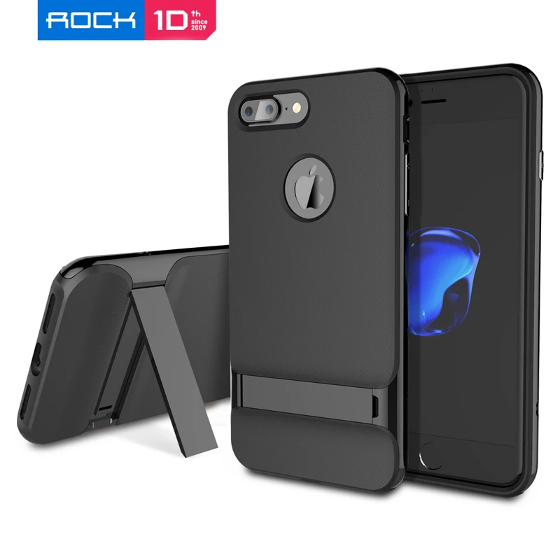Для iPhone 7 Plus, чехол ROCK, роскошный, Royce, PC, рамка+ TPU, задний чехол, чехол для iPhone 6 Plus, капа, Fundas с подставкой, распродажа