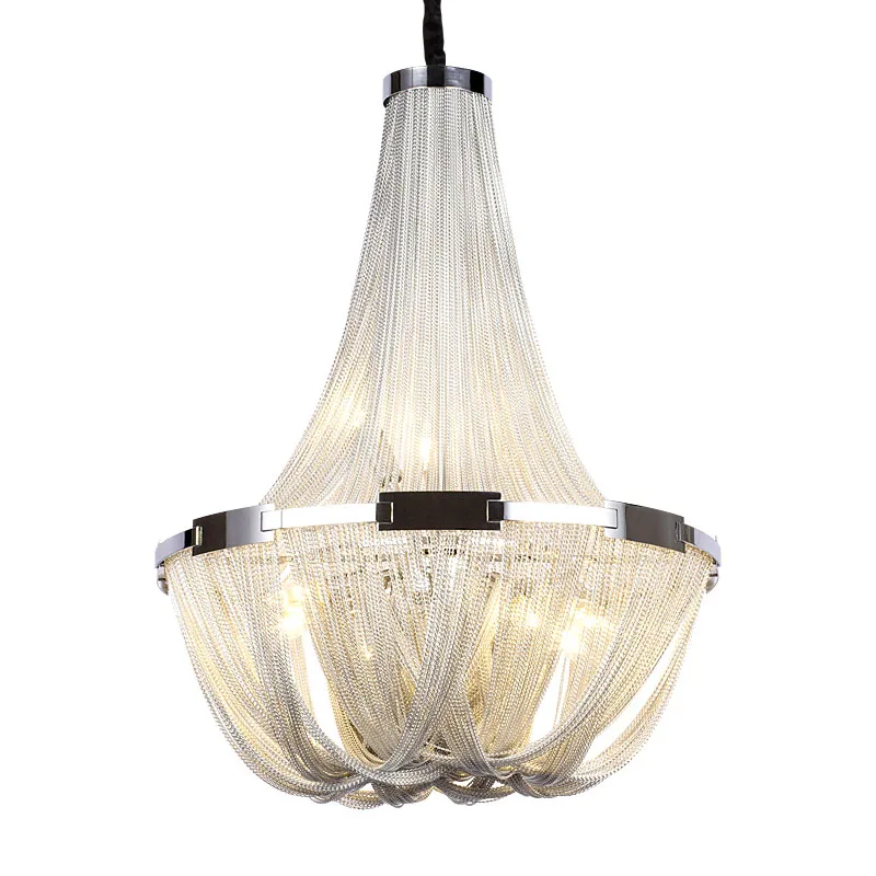 Современная алюминиевая люстра на цепочке Manggic роскошный цепной светодиодный