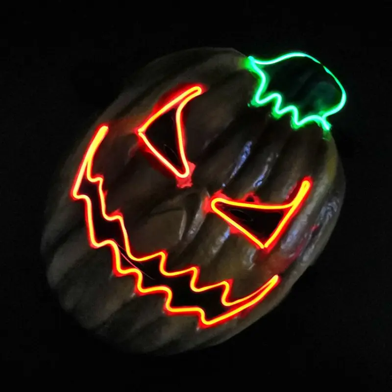 Хэллоуин ручная роспись тыква светящаяся маска для уличного танца призраков бар