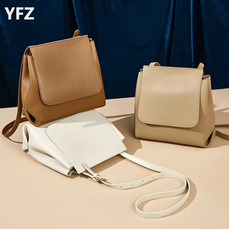 

YFZ Fashion Women Crossbody Bags Genuine Soft Leather , Luxury Handbags Women Bags Designer Roomy Umbrella