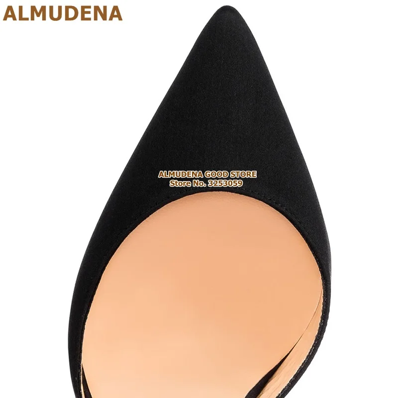 ALMUDENA/красные атласные босоножки с большим бантом; свадебные туфли на шпильке из шелковой ткани со шнуровкой и бантом; туфли-лодочки для сцены в стиле знаменитостей