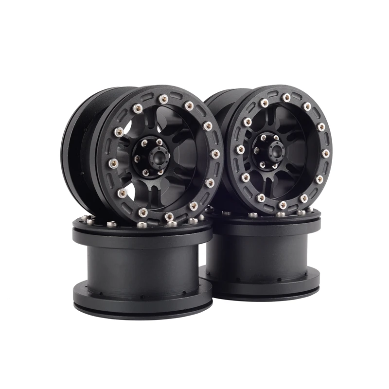 

4PCS Metal 2.2 inch Beadlock Wheel Rims for 1/10 RC Rock Crawler Axial SCX10 RR10 Wraith TRAXXAS TRX4 TRX6