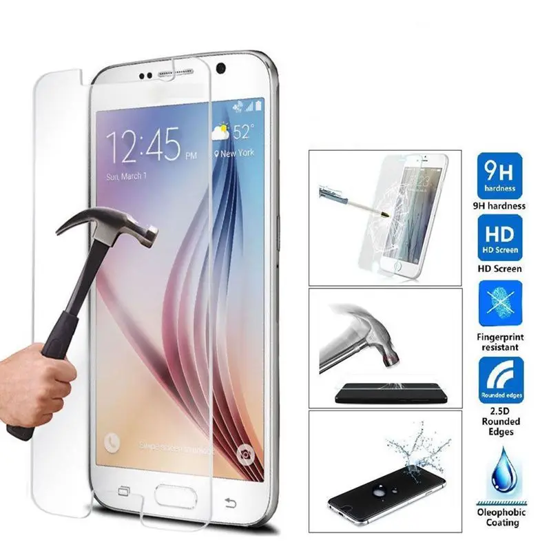 Для Samsung S6 S 6 Защитное стекло для экрана Защитная закаленная пленка Galaxy G9200 G920A G920F