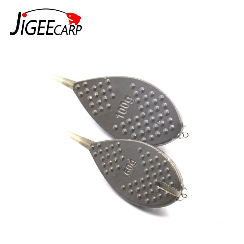 JIGEECARP 1 шт. 100 г методы приманки для ловли карпа, сома рыболовный Фидер распределительная Платина свинец Pesca Фидер рыболовные принадлежности Инструменты