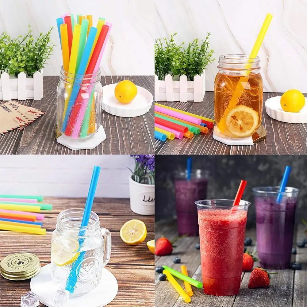 

Пластиковые соломки для питья, Длинные многоцветные полосатые соломки, одноразовые разноцветные соломки для вечеринки, Радуга H7G7