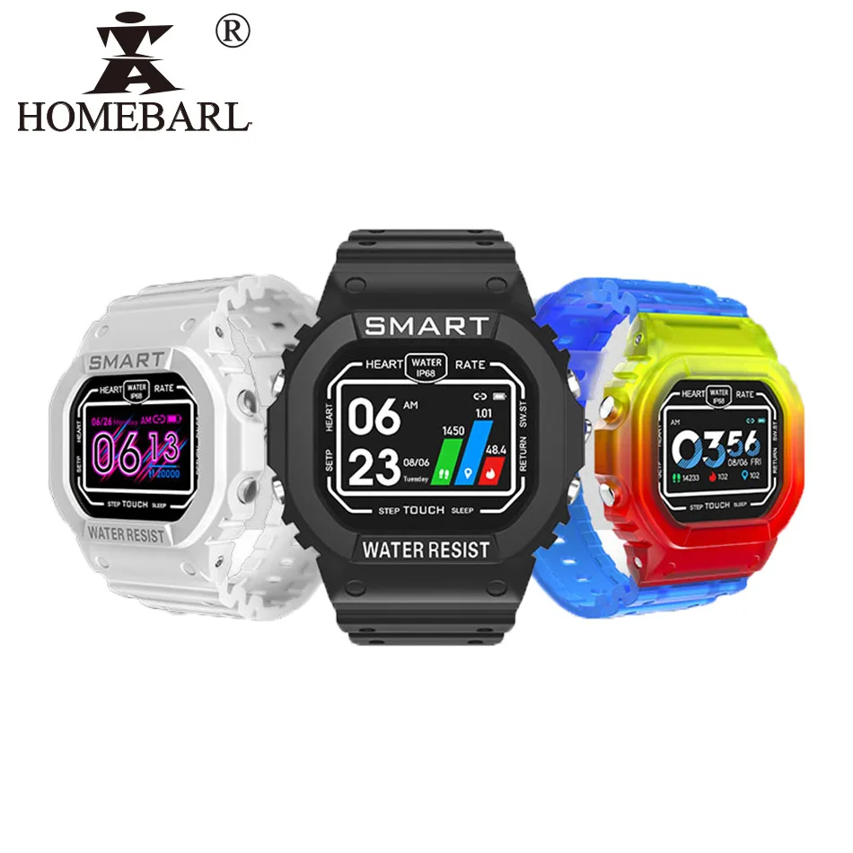 

HOMEBARL K16 Colorful Smart Bracelet Band Watch Blood Pressure Heart Rate Monitor Fitness Traker IP68 Swim Waterproof Smartwatch