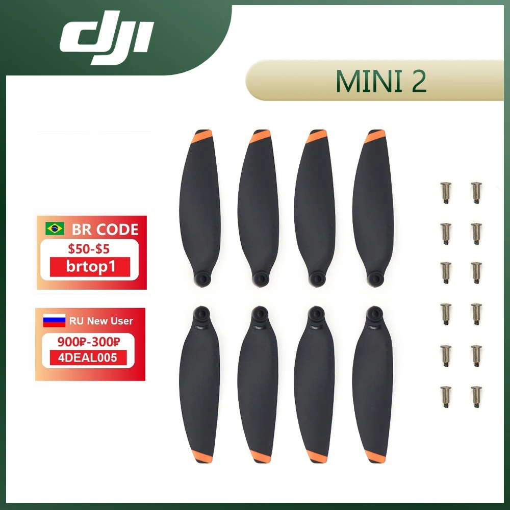 Винты DJI Mavic Mini 2 обеспечивают более тихий полет и мощный стабильный импульс для