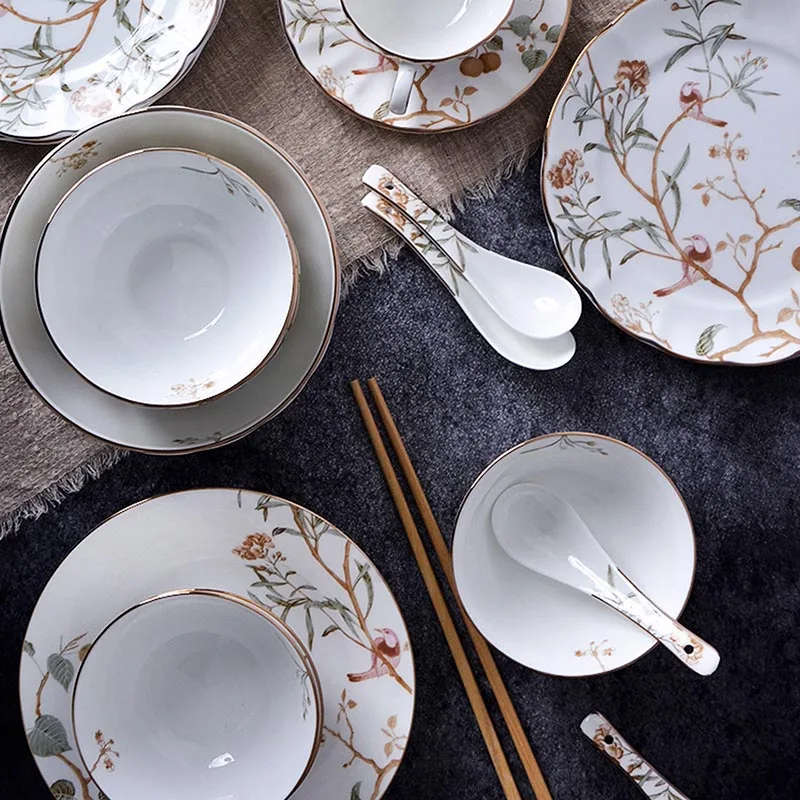 1 шт. посуда в европейском стиле китайские костяные миски для супа креативная