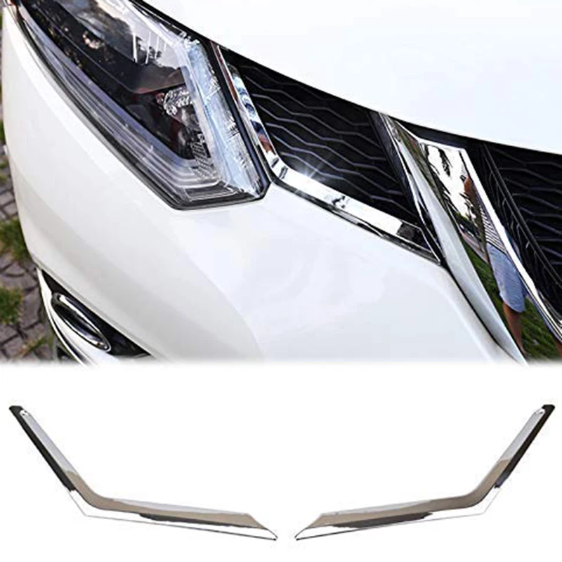 2 шт. Хромированная передняя решетка светильник Nissan Rogue X Trail T32 2014 2015 2016|Гоночные