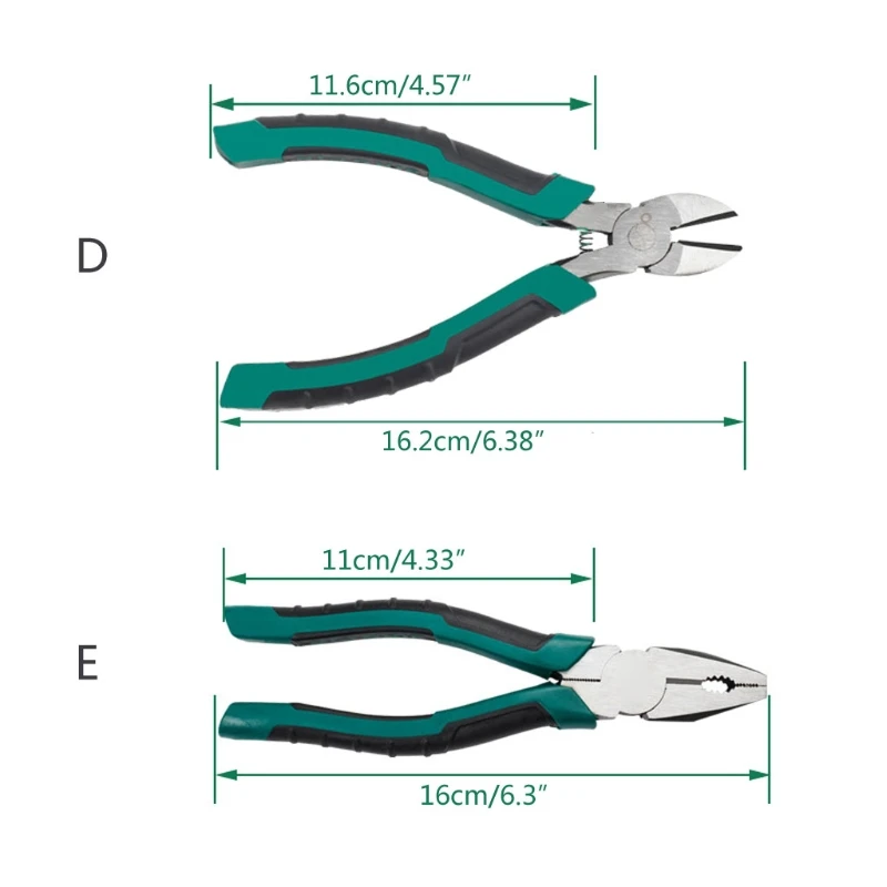 

Stainless Long Nose Nippers Wire Cutter Pliers CR-V Pliers Diagonal Pliers Cable Wire Side Cutting Pliers