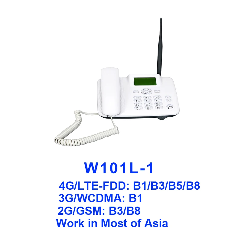 TIANJIE W101L 4G wifi роутер GSM телефон volte 4g стационарный wifi Горячая точка Настольный телефон стационарный телефон с сим-слотом - Цвет: W101L-1