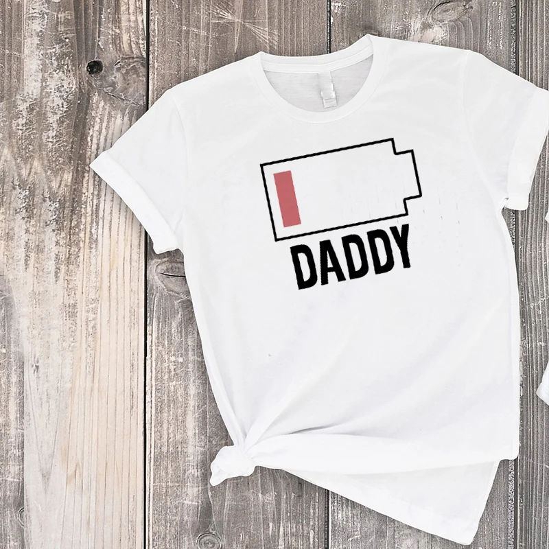 

2021 Father Baby Gift Set Boy Clothes Baby Girl Gift Fashion Print Family Matching Tee Daddy Baby Battery Matching Shirt