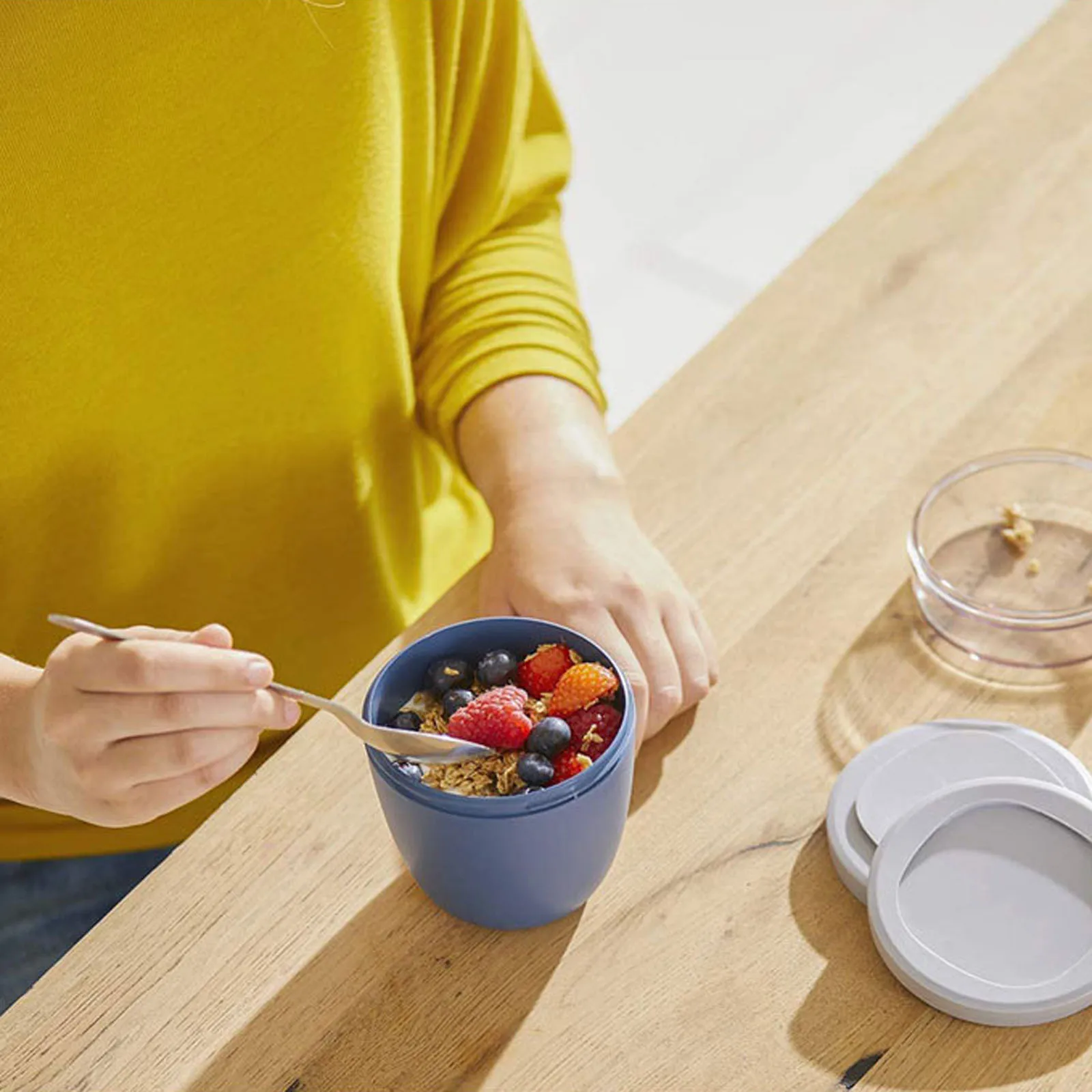 Мини-Ланч-бокс контейнер для пищевых продуктов чашка завтрака Герметичный