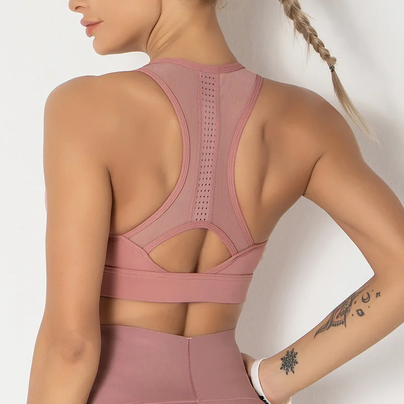 

Yoga Top for Fitness Women Vest Sexy Women's Sports Breastplates Gym Crop Workout Underwear Push Up Sportswear