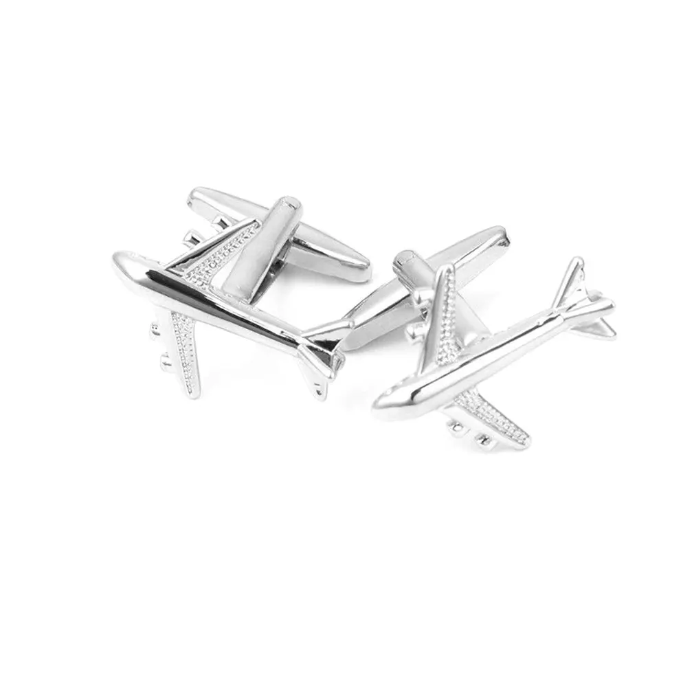 F5449 самолет манжеты LinksMen простой стиль рубашка запонки для рубашки запонка