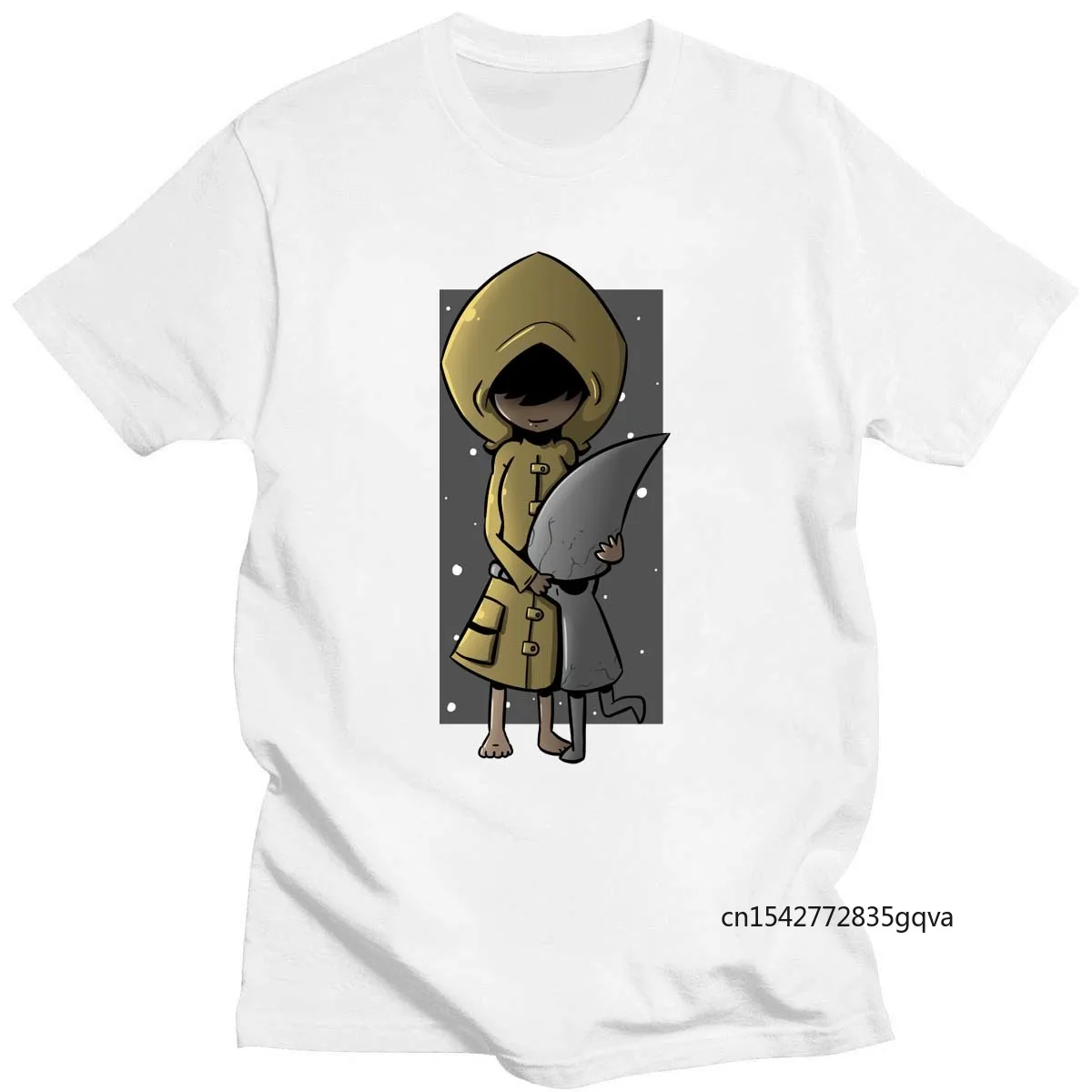 

Little Nightmares Cartoon Character Harajuku T-Shirt Unisex Round Neck Summer Top Daily Casual Short Sleeve Best Seller