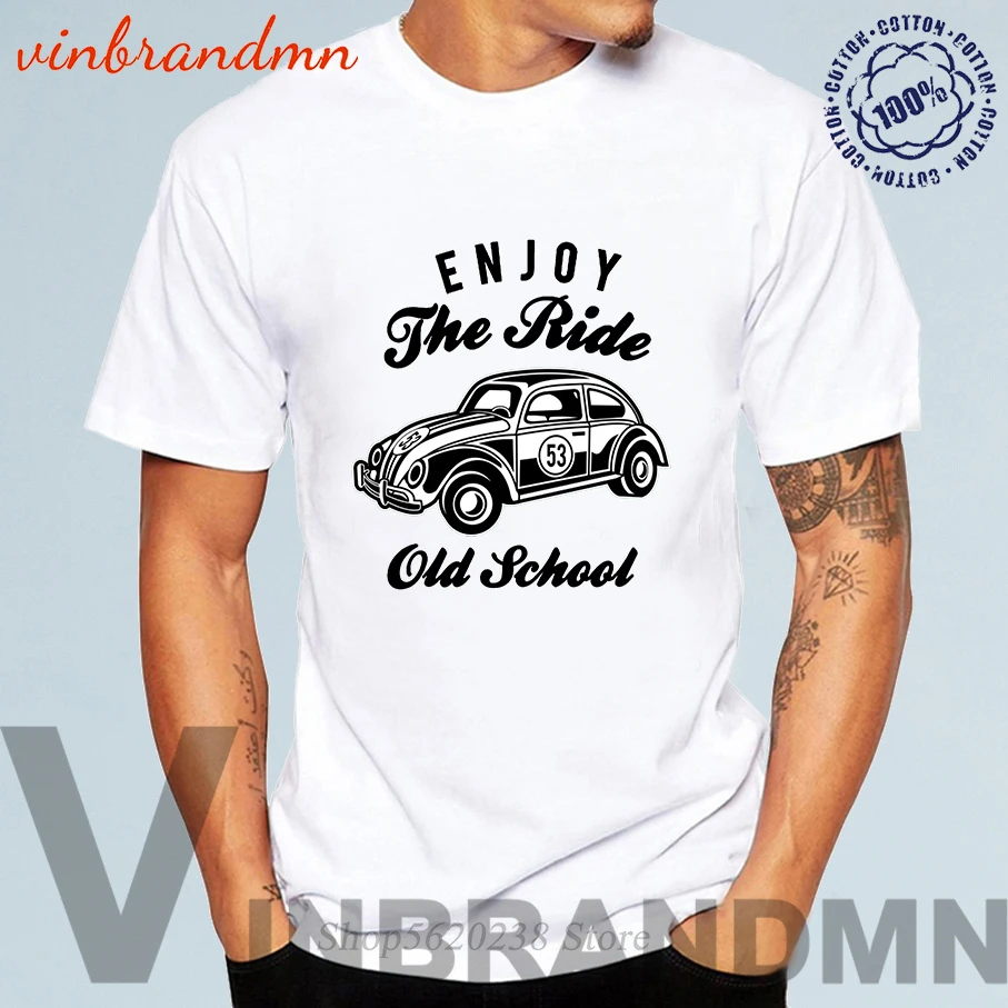 Дизайнерские мужские футболки Enjoy the Ride из 100% хлопка Классическая футболка в