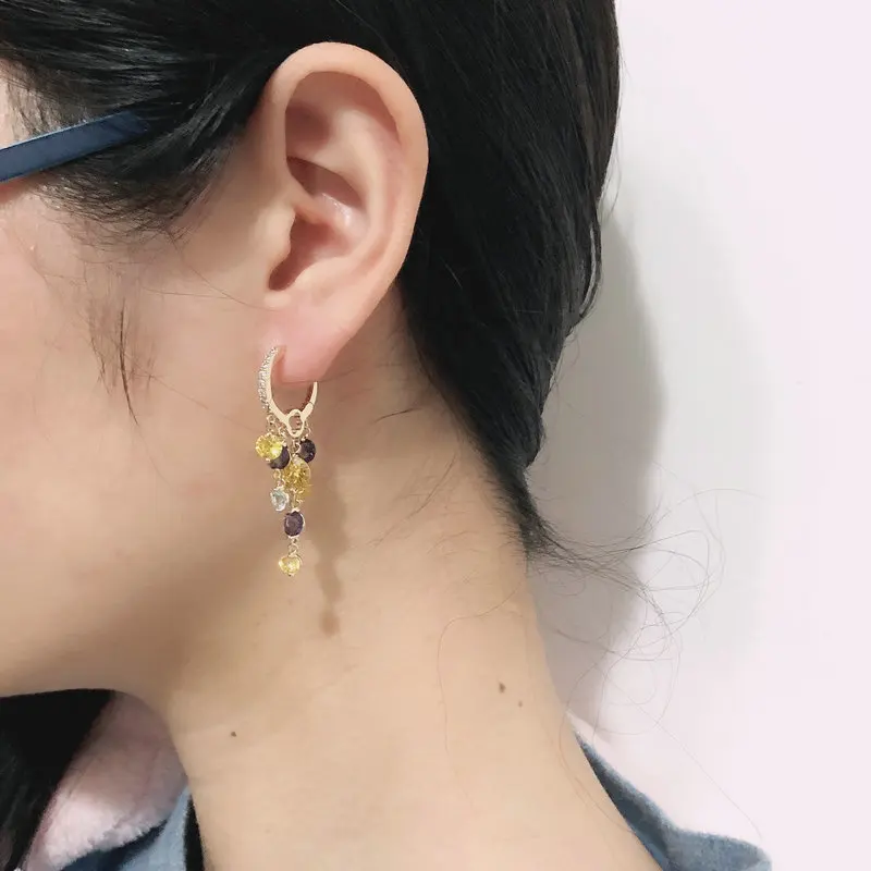 Свадебные модные серьги с кубическими кисточками 2020 | Украшения и аксессуары