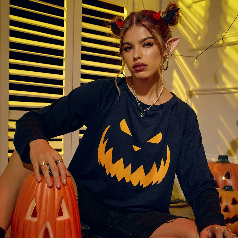 Осень 2021 модная женская новая толстовка однотонный пуловер с длинным рукавом и