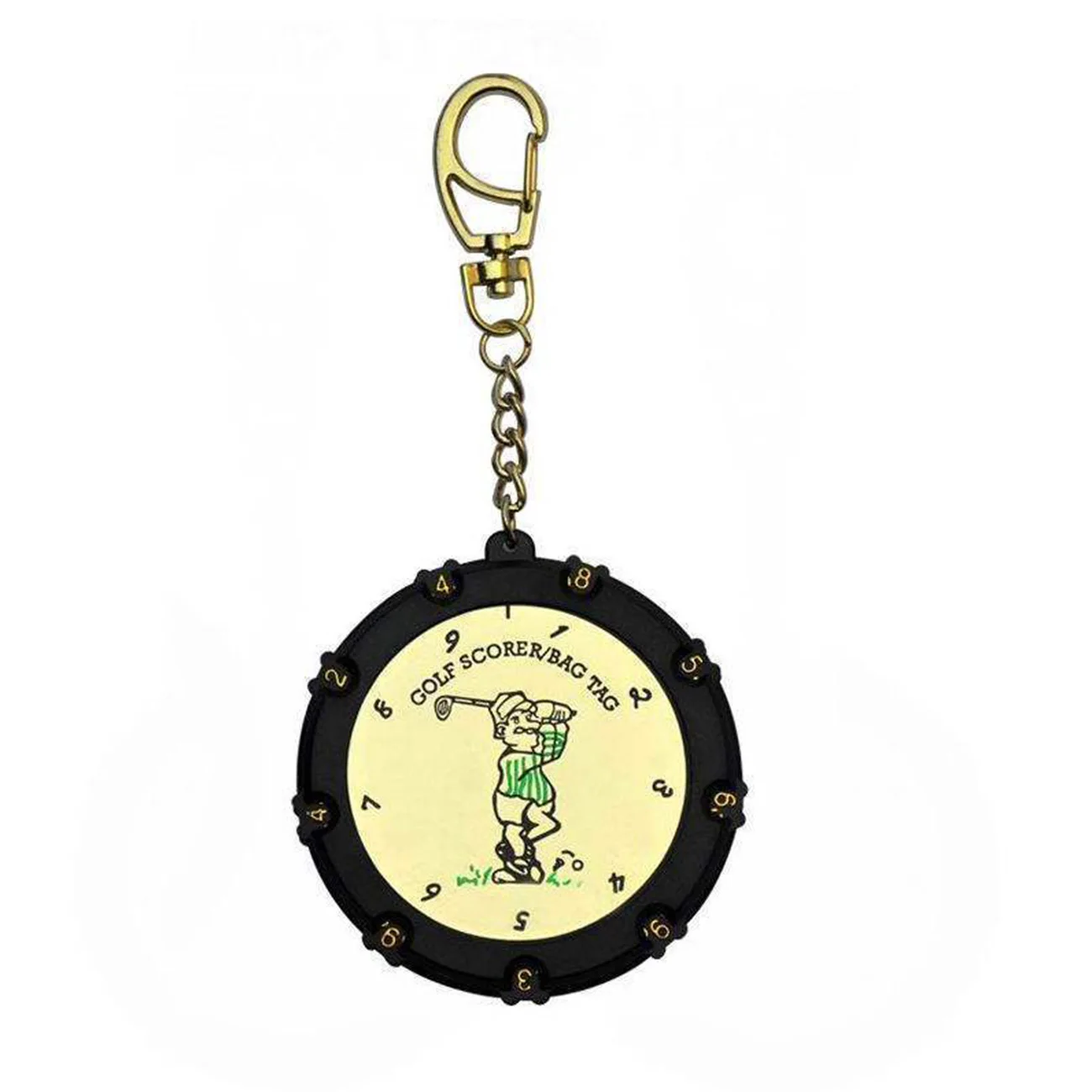 

Golf Score Stroke Counter 9 Shots 18 Holes with Clip Keychain Golf Score Keeper for Outdoor Sports Golf Attachment Accessories