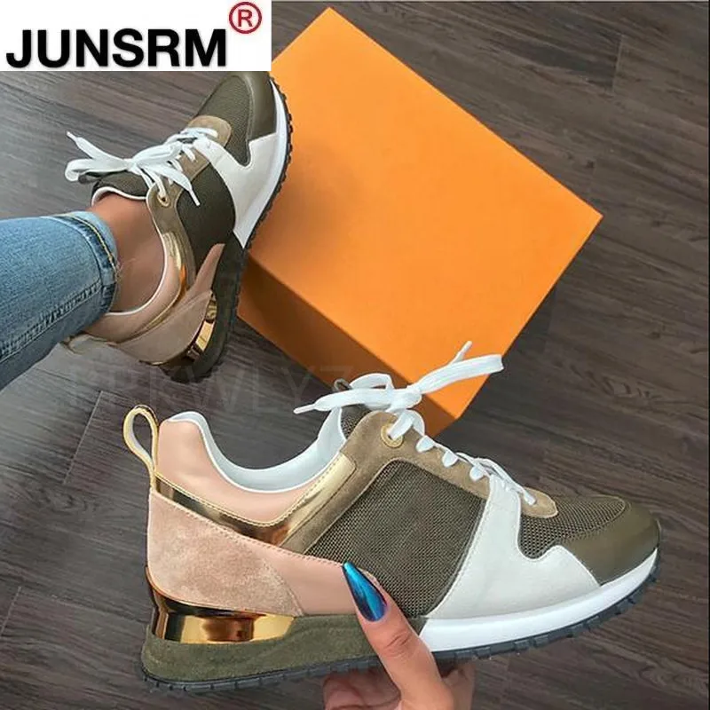 

New Fashion Women's Sneakers Leopard Print Leather Thick Bottom Increased Sneakers Casual Comfortable Sports Shoes For Ladies