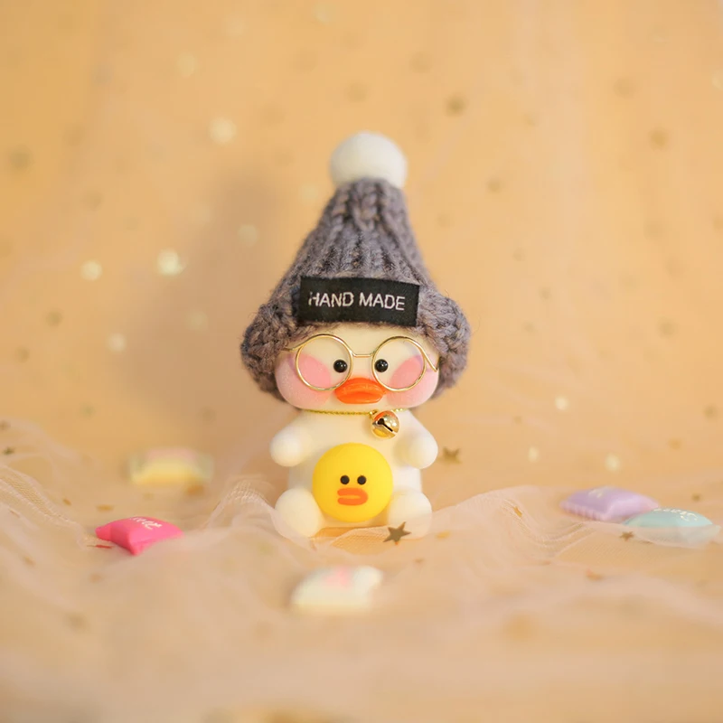 Новый Kawaii LaLafanfan кафе подвеска с форме утки брелок мультфильм Милая желтая утка
