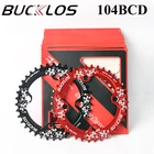 Круглая овальная цепь BUCKLOS 104 BCD 32T 34T 36T 38T 40T 42T сеть MTB кольцо узкая широкая цепь аксессуары для велосипеда