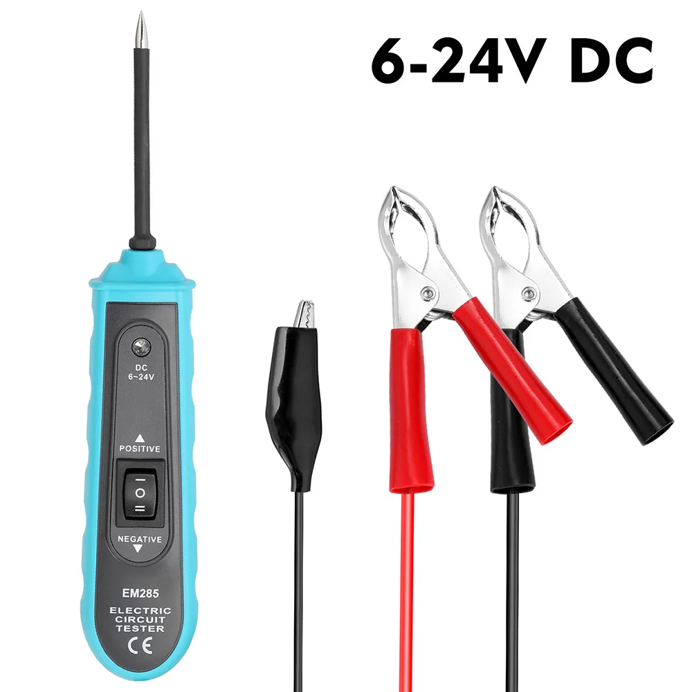 

6-24 В постоянного тока, датчик питания аккумулятора, автоматический тестер цепи, электронная система, проверка мощности, автомобильные инст...