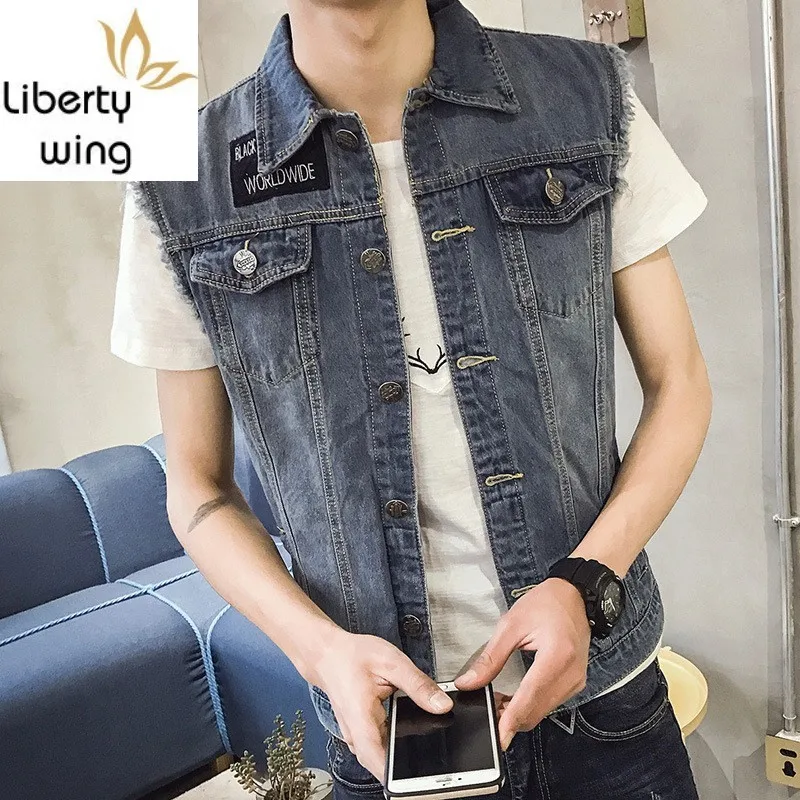 Мужской повседневный жилет приталенный винтажный кардиган без рукавов в